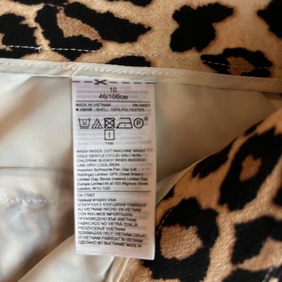 Banana Republic Leopard Print Avery Pant. Size 10 - Picture 4 of 9